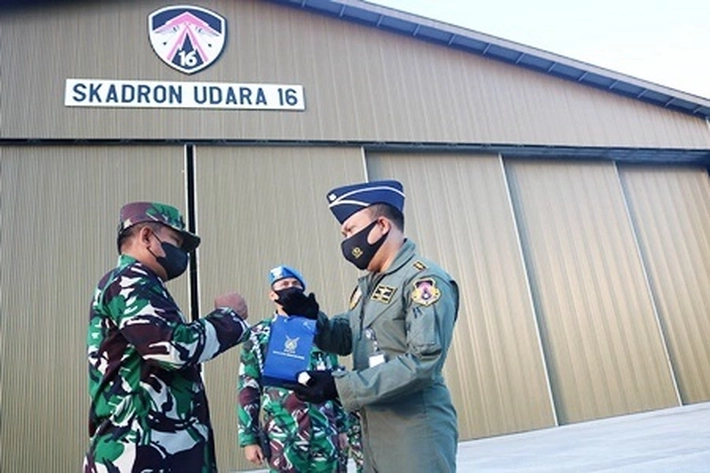Danlanud RSN Sampaikan Apresisasi KASAU Kepada Skadron Udara 12 dan 16