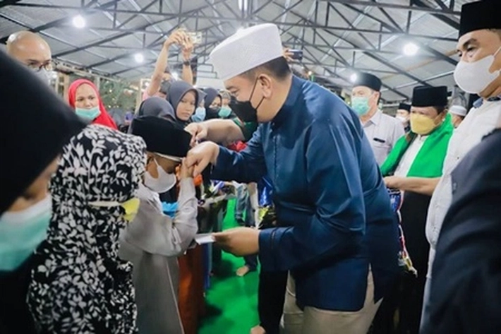 Kapolda-PWNU Riau Doa Bersama dan Santuni Anak Yatim