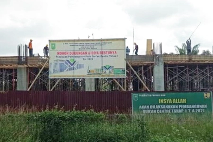 Pembangunan Gedung Quran Center 'Terkesan Lambat' dan Kembali Diperpanjang