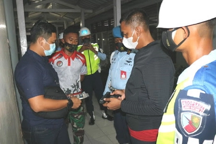 Cegah Napza, Satpom Lanud Rsn Gelar 'Operasi Penegakan Ketertiban' pada Anggota