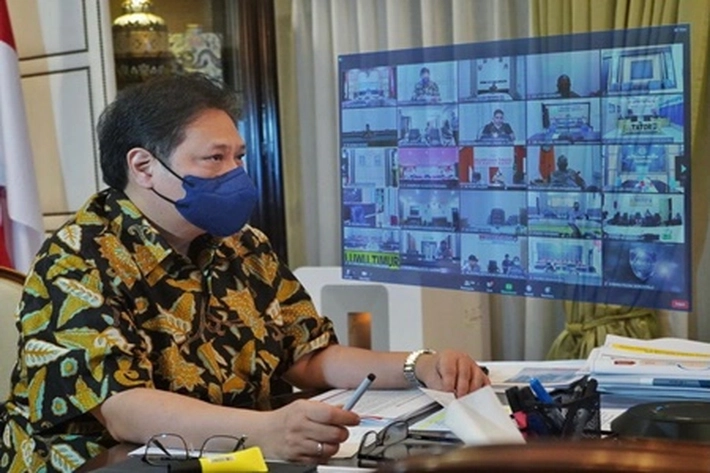 Menko Airlangga Hartarto Pimpin Rakor Bahas Perkembangan Covid-19, 'yang Juga Terjadi di Riau'