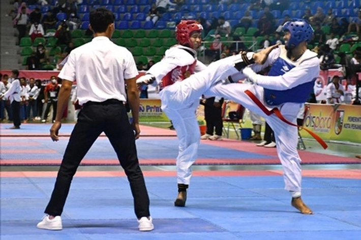 Atlet Taekwondo Yonko 462 Kopasgat Sabet 41 Medali pada Kejuaraan Walikota Cup Pekanbaru 2022