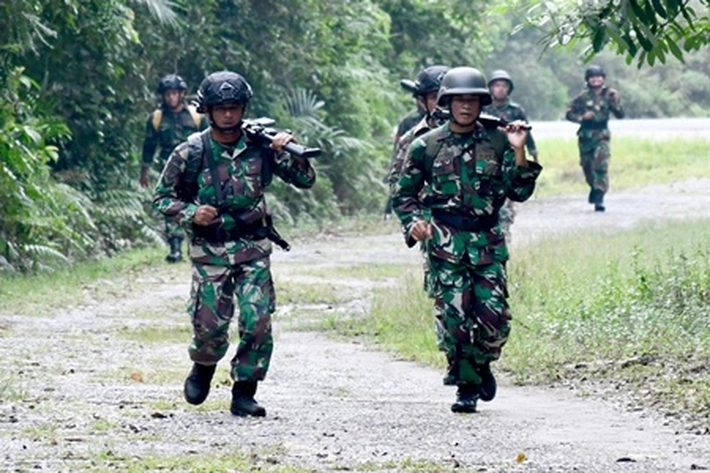 53 Prajurit Yonko 462 Kopasgat Tingkatkan Kemampuan Kegiatan Lintas Medan