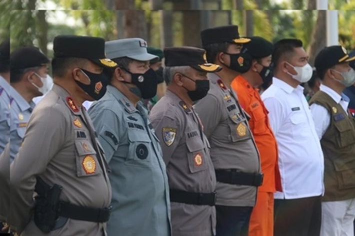 Apel Pasukan Operasi Ketupat Seligi 2022 di Gelar Dilapangan Upacara Polda Kepri