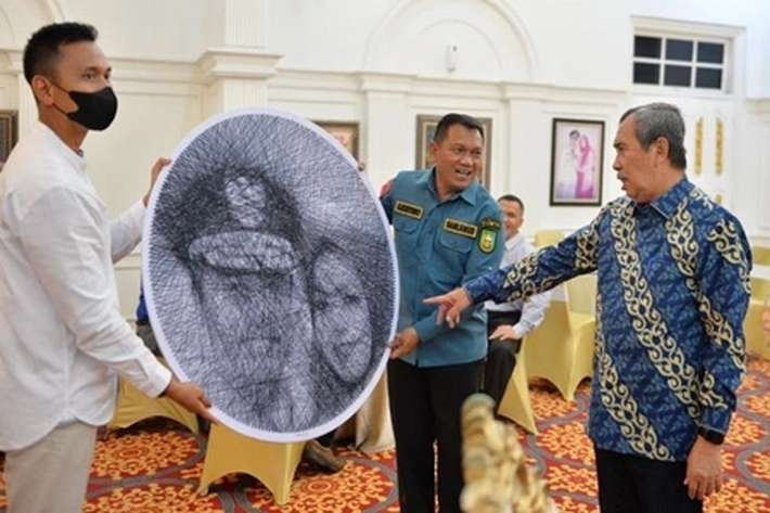 Gubri Terima Kunjungan Silahturahmi Danlanud Marsma TNI Andi Kustoro, 'Sekaligus Berpamitan Ingin Pindah Tugas'