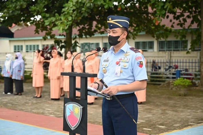 Danlanud Ucapkan Selamat Datang pada Siswa Baru di Masa Perkenalan Lingkungan Sekolah