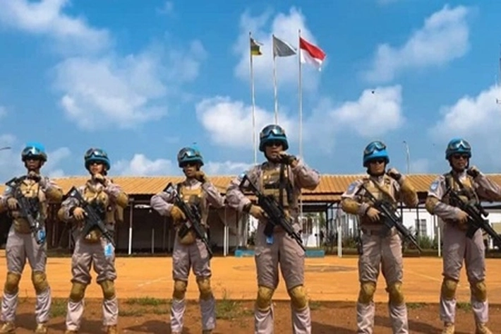 6 Personel Polisi Satgas Garuda Bhayangkara Raih Penghargaan Medali PBB
