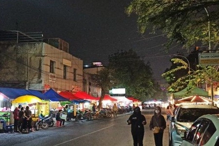 Madani Stret Food Disulap jadi Sentra Kuliner Malam