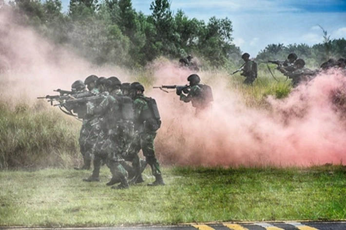  Yonko 462 Kopasgat Laksanakan Perebutan Cepat Pertahanan Pangkalan Pinang Kampai Dumai