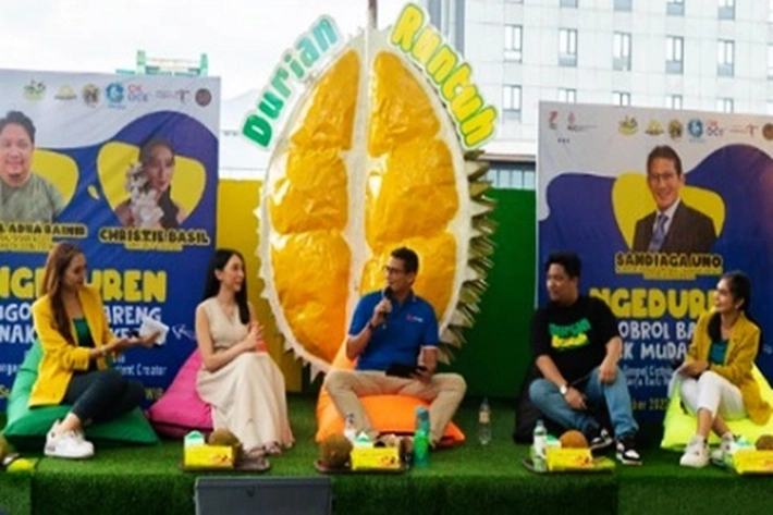 Menparekraf RI Sandiaga Salahudin Uno Kunjungi 'Durian Runtuh'