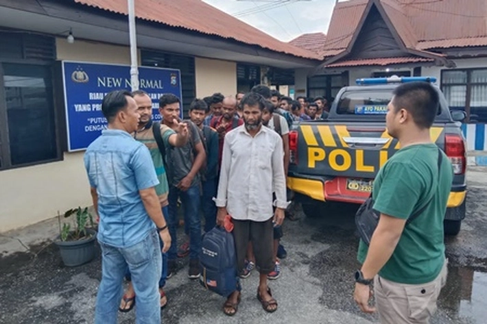 Polisi Tangkap Agen Penyelundup Imigran Ilegal di Bengkalis
