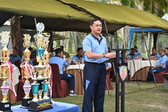 HUT Ke-76 Pomau, Satpom Lanud Rsn Gelar Turnamen Bola Voli 'Danlanud Cup'