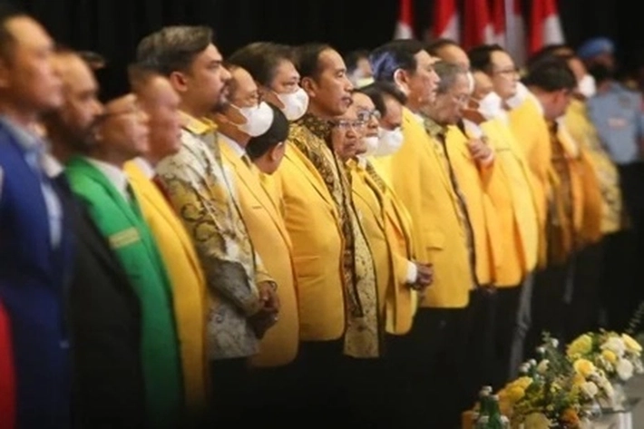 Peringatan HUT Ke 58 Partai Golkar, Jokowi Ingatkan Jangan Sembarangan Memilih Capres