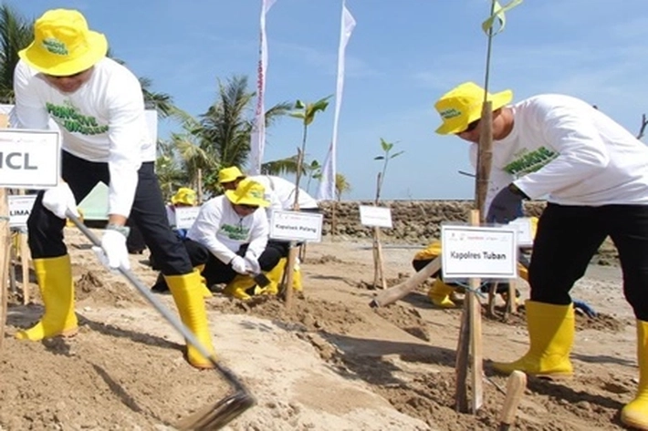 SKK Migas dan Anak Usahanya Tanam 5.100 Mangrove, 'Dikawasan Konservasi Sungai Merambai'