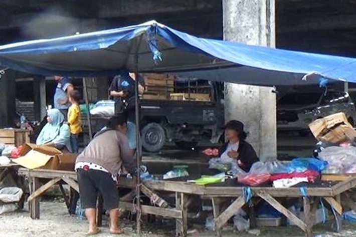Pedagang Berharap Bangun Tempat Penampungan Sementara Pasar Cik Puan