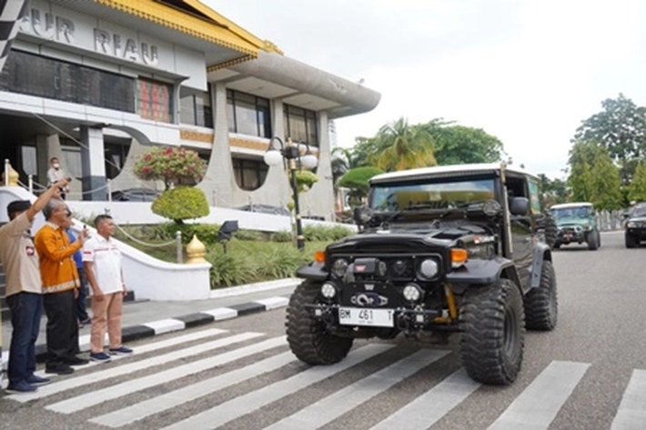 Gubri Lepas Toyota Land Cruiser Club Indonesia pada Jambore Nasional 5, 'untuk Kenalkan Potensi Wisata Alam Riau'