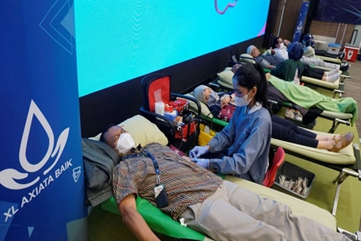 Ratusan Karyawan XL Axiata Ikut Donor Darah, 'untuk Dukung Kepedulian Sosial Masyarakat'