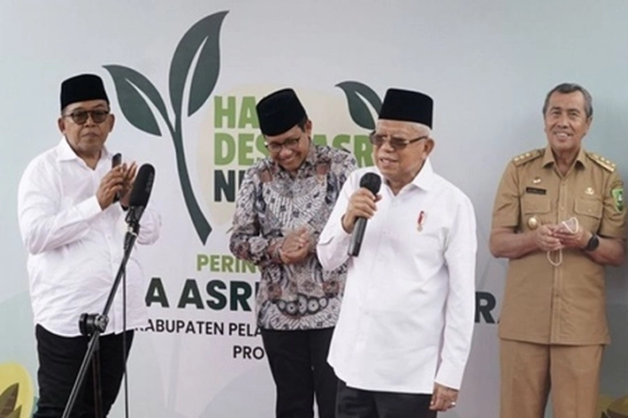 Wapres Ma'ruf Amin Minta Dana Desa Dikelola Secara Akuntabel pada Peringatan Hari Desa di Pelalawan
