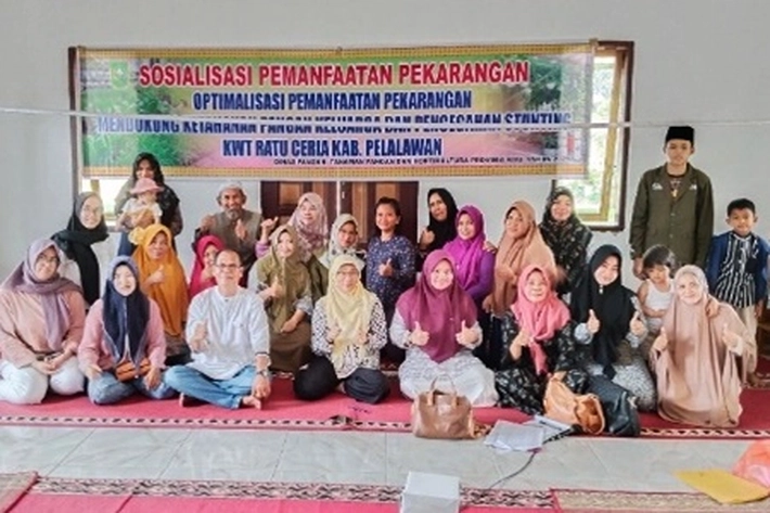 KWT Ratu Ceria Pelalawan dapat Bantuan Benih dan Pupuk, 'untuk Wujudkan Gerakan Diversifikasi Pangan'