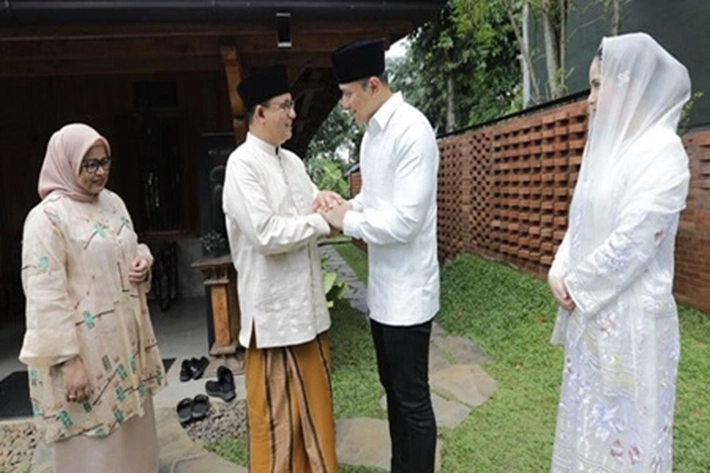 Ketum Partai Demokrat Bersilaturahmi ke Kediaman Anies Baswedan