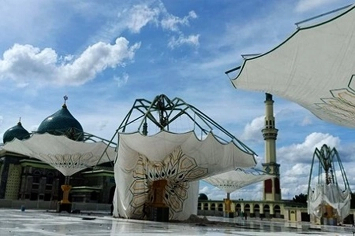 Polisi Mulai 'Pelajari' Proyek Mangkrak Payung Elektrik Masjid Raya Annur, 'yang Tercium Adanya Kejanggalan'