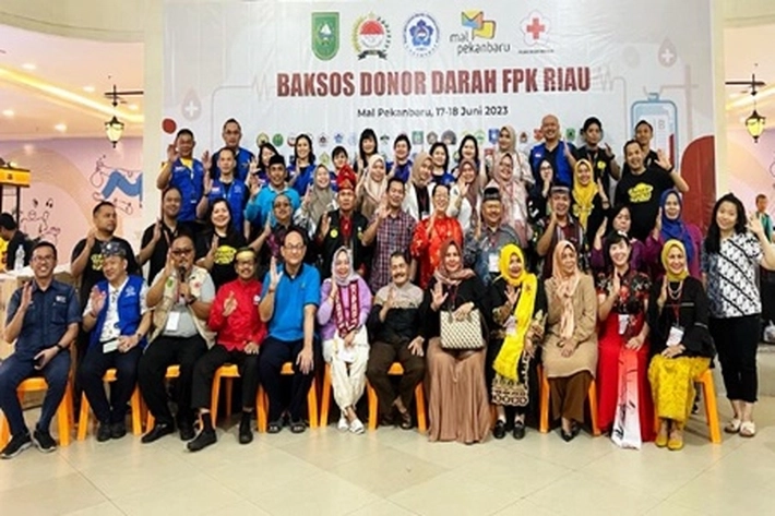 FPK Riau dan PSMTI Sukses Kumpulkan 805 Kantong Darah di Mall Pekanbaru