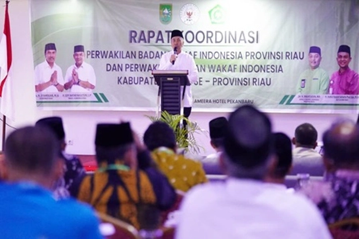 Rakor BWI Riau Diikuti Kabupaten/Kota, 'untuk Lebih Gencarkan Potensi Wakaf'