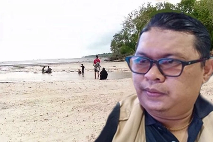 Pantai Subang Palika Rohil di Depan Selat Malaka Bisa jadi Potensi Wisata Baru, KNPI Riau: 'Tapi Terbengkalai, Tak Terurus yang Menyakitkan'