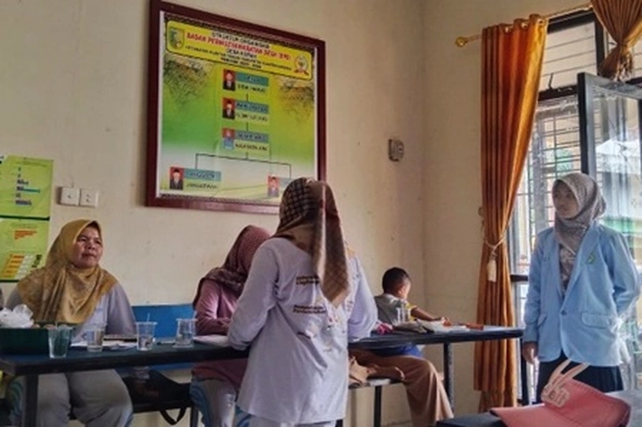 Mahasiswa Kukerta Unri Gelar Sosialisasi Pemenuhan Gizi Seimbang