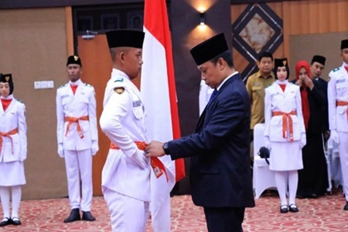 Petugas Paskibra Komplek Perkantoran Pemko Pekanbaru Dikukuhkan