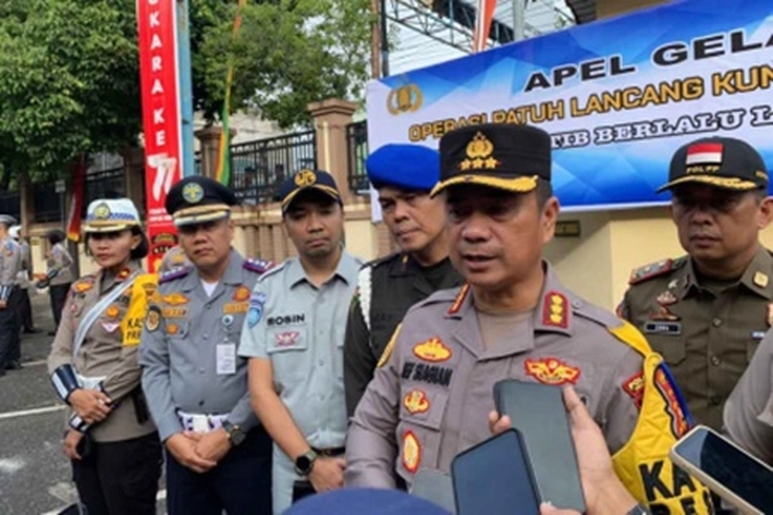 Polresta Pekanbaru Gelar Patroli 'Blue Light' yang Menjaring 36 Motor di Lokasi Rawan Gangguan Kamtibmas