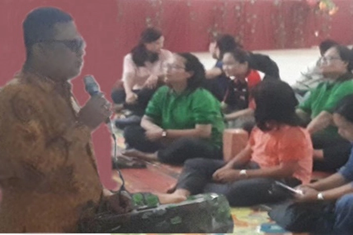 Larshen Yunus 'Diberkati' di Gedung Serba Guna GBI, 'untuk Maju Caleg DPRD Riau'