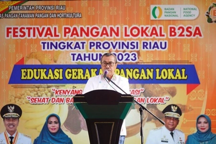 Gubernur Syamsuar Buka Festival Pangan Lokal yang Ditaja PTPH Riau