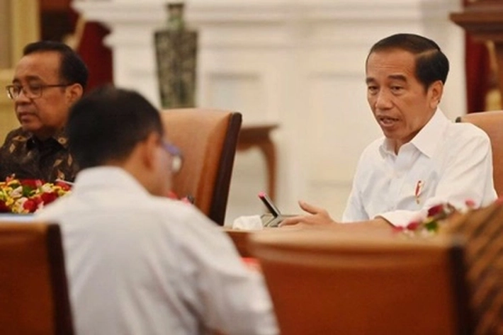 Presiden Jokowi Bahas Soal Dampak Fenomena Cuaca El Nino di Istana Merdeka Jakarta