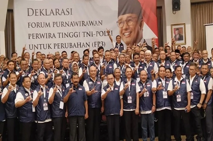 Purnawirawan TNI-Polri dari FKP3 Dukung Anies di Pilpres 2024