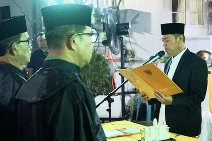 Bupati Afrijal Sintong Lantik Dewan dan Majelis Hakim MTQ XVIII Rohil