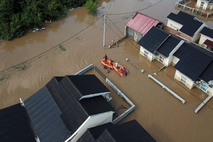 209 KK di Rumbai Kini Terdampak Banjir Hampir Capai 1 Meter, 'Rumah Orang Kaya dan Miskin Rata dengan Air'