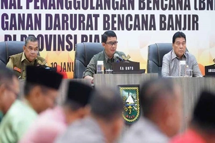Gubri dan BNPB Gelar Rakor dan TMC, 'yang Kumpulkan Kepala Daerah untuk Sama-sama Tangani Banjir'