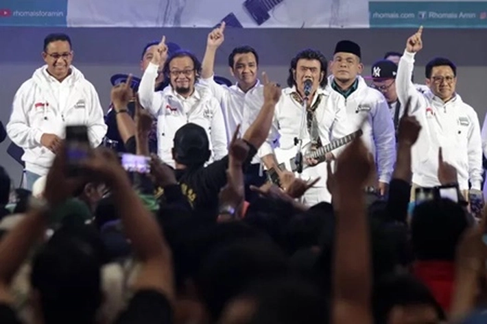 Rhoma Irama Deklarasi Dukungan untuk Anies-Muhaimin dan Ajak Penggemar Coblos AMIN