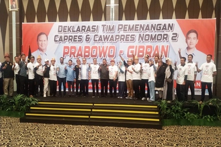 Ribuan Warga Riau dari Lima Paguyuban di Propinsi Sumbangsel Dekralasi Dukung Prabowo-Gibran