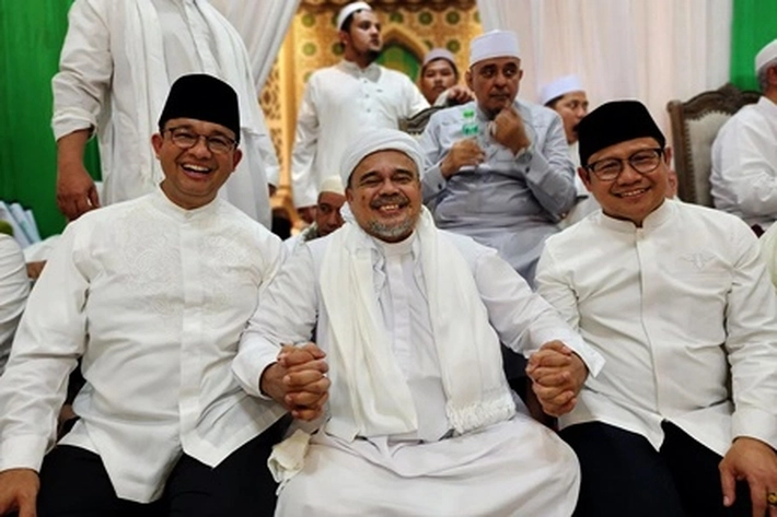 Ulama Besar Habib Rizieq Dukung AMIN, 'Juga Ajak Jemaah Pilih Caleg Partai Pendukung'