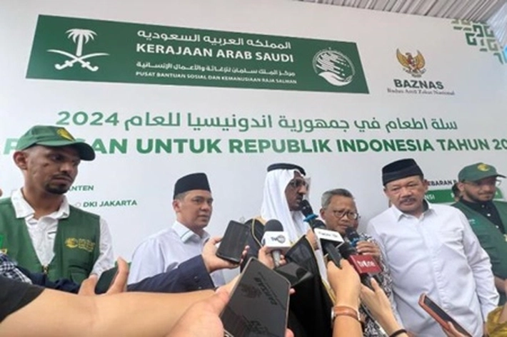 Baznas Bersama Lembaga KSrelief Distribusikan 7.965 Bantuan Paket Pangan Ramadhan di 4 Provinsi