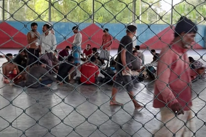 Pengungsi Rohingya Carikan Tempat Penampungan yang Tidur di Lapangan Futsal, Kata Sekdako Indra Pomi Nasution