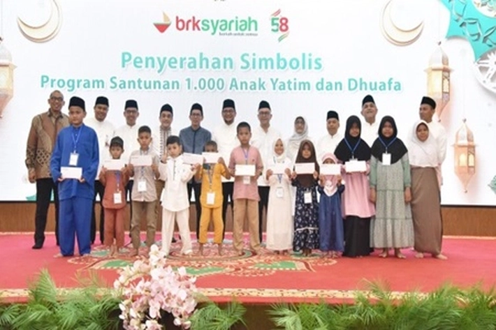 Bank Riau Kepri Syariah Santuni 1.000 Anak Yatim dan Dhuafa juga Dibaringi Berbuka Puasa Bersama