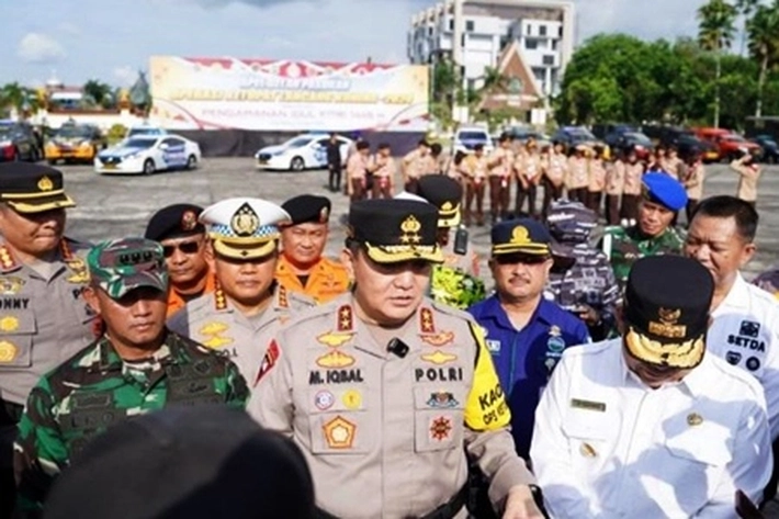 Pj Gubri SF Hariyanto Beri Pesan Soal Mudik Lebaran di Operasi Ketupat Lancang Kuning 2024