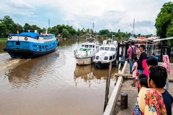 Puncak Arus Balik di Pelabuhan Sungai Duku Pekanbaru Meningkat di Lebaran