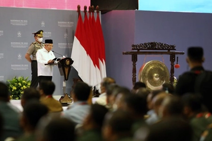 Pj Gubri Hadiri Rakornas PB 2024 di Bandung yang Dibuka Wapres