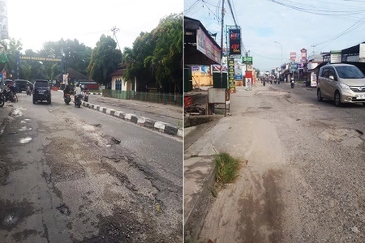 Jalan Adisucipto Alami Kerusakan Berlobang dan Bergelombang, 'Sudah Mengganggu Kenyamanan dan Membahayakan'
