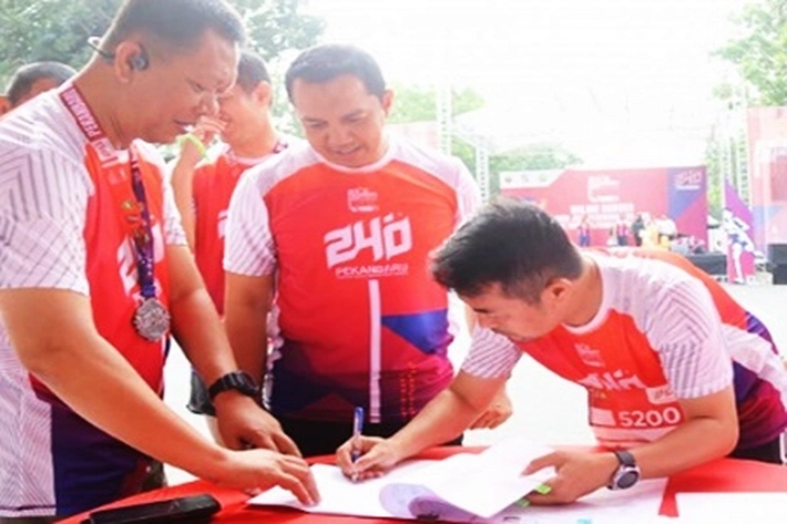 Pj Walikota Risnandar Mahiwa Teken NPHD untuk Pengamanan Pilkada Serentak 2024