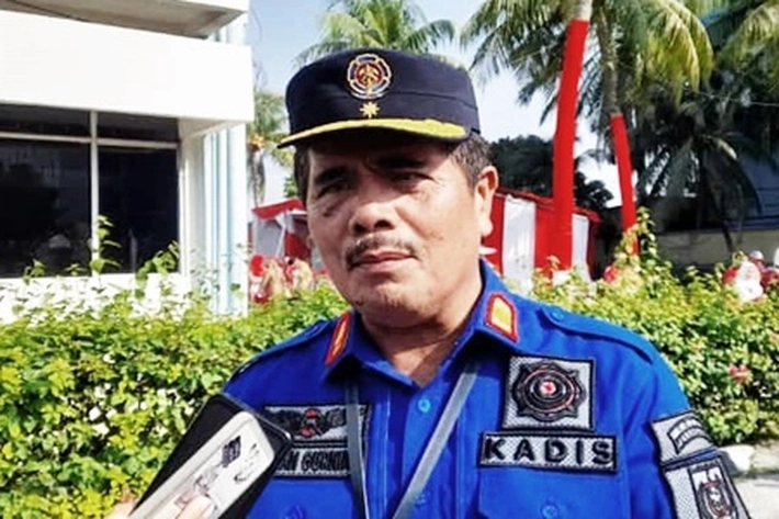 Kadis Pemadam Kebakaran Burhan Gurning Masuki Masa Pensiun yang Belum ada Penggantinya